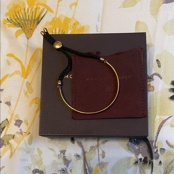 Monica Vinader Gold and Black Bracelet - Picture 1 of 5